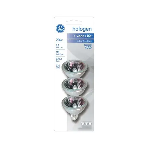 GE 85289 Halogen Bulb Edison 20 W MR16 Spotlight 290 lm White Frosted
