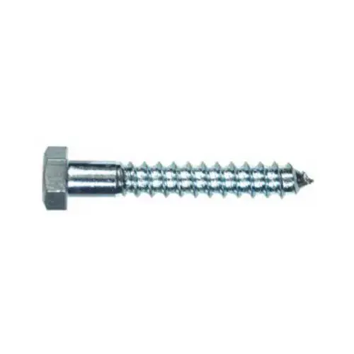 Hex Head Lag Bolt, Zinc, 3/8 x 6-In., 50-Ct - pack of 50