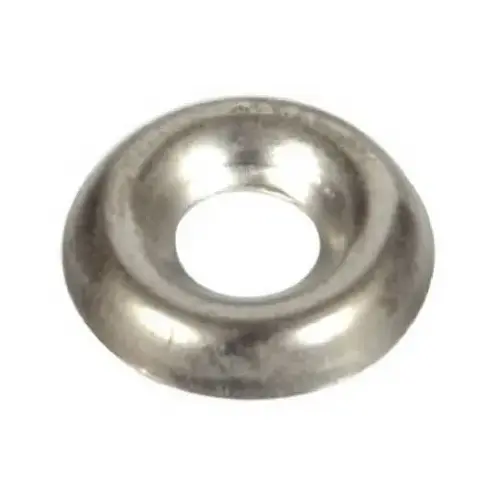 Countersunk Finish Washer Nickel-Plated Steel .190" Nickel-Plated