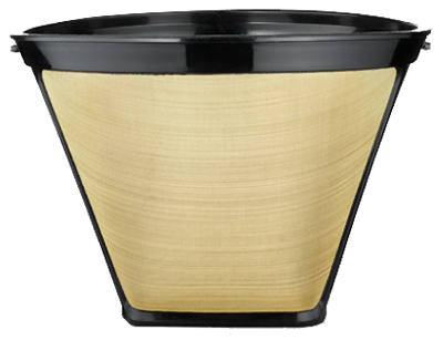 Medelco GF214CB Coffee Filter 12 cups Black/Gold Cone Black/Gold