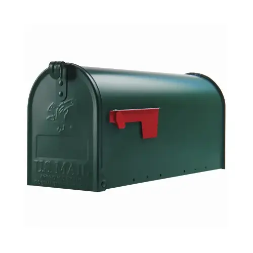 Mailbox Gibraltar es Elite Classic Galvanized Steel Post Mount Green Powder Coated