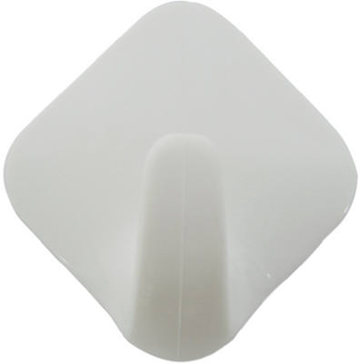 iDesign 16001 Hook 1-9/16" L White Plastic Small stick on! Diamond White