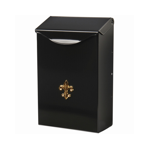 Mailbox Gibraltar es City Classic Galvanized Steel Wall Mount Black Powder Coated