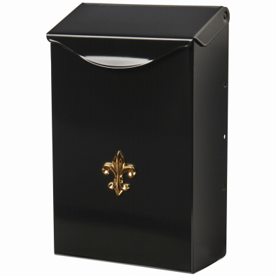 Gibraltar Mailboxes BW110000 Mailbox Gibraltar es City Classic Galvanized Steel Wall Mount Black Powder Coated