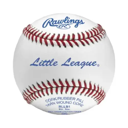 Baseball Little League White Leather 9" White - pack of 12