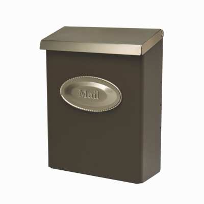 Gibraltar Mailboxes DVKPBZ00 Mailbox Gibraltar es Designer Classic Galvanized Steel Wall Mount Venetian Bronze Powder Coated