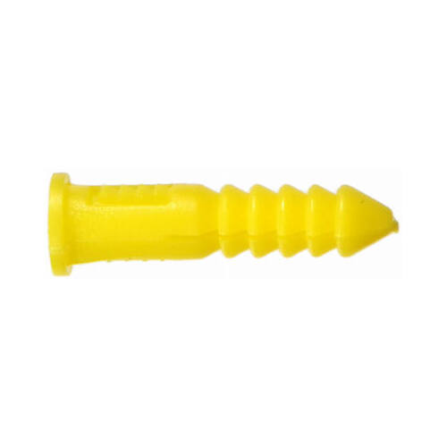 Ribbed Anchor 0.164" D X 7/8" L Plastic Round Head
