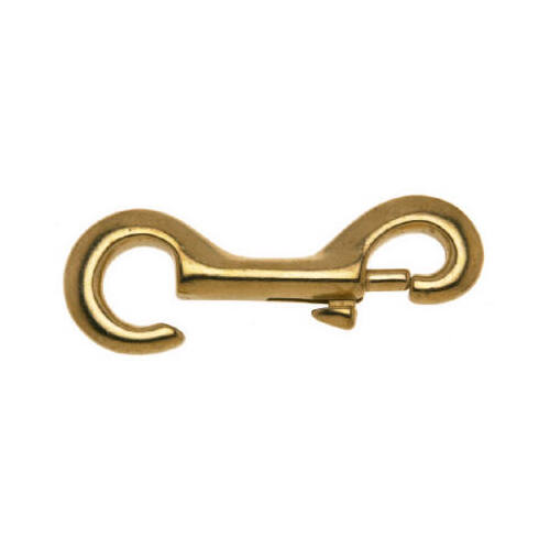 Campbell T7625204 Open Eye Bolt Snap 3/8" D X 3-13/32" L Polished Bronze 70 lb Polished