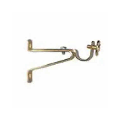 Kenney KN819 Cafe Rod Bracket, Brass, 5/8 In., One Pair