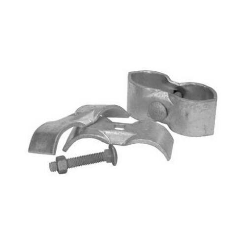 Panel Clamp Set 4.75" L Galvanized Silver Steel Galvanized