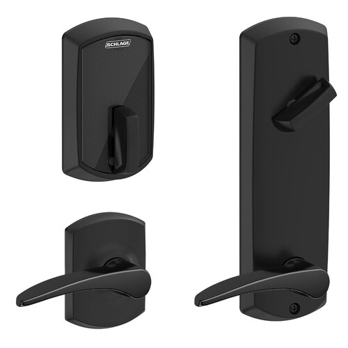 Deadbolts and Deadlatches Flat Black Coated