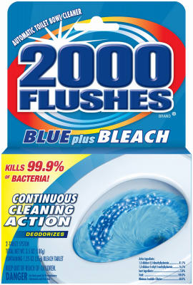 2000 Flushes 208017 Automatic Toilet Bowl Cleaner Clean Scent 3.5 oz Tablet Pair