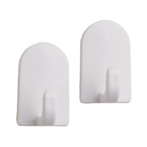 Project Source Multipurpose Hook 2-in White Steel | 55452