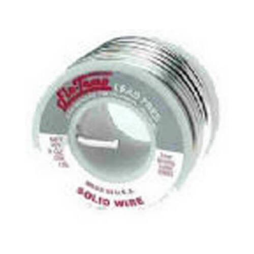 Solid Wire Solder 8 oz Lead-Free 0.125" D Silver-Bearing Alloy