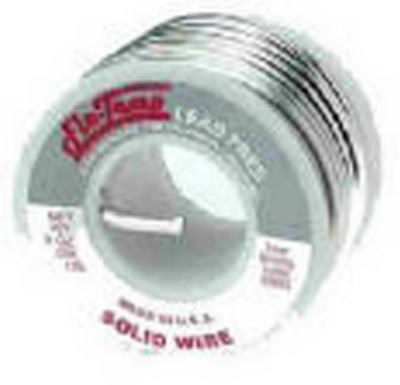 Alpha Fry 23945 Solid Wire Solder 8 oz Lead-Free 0.125" D Silver-Bearing Alloy