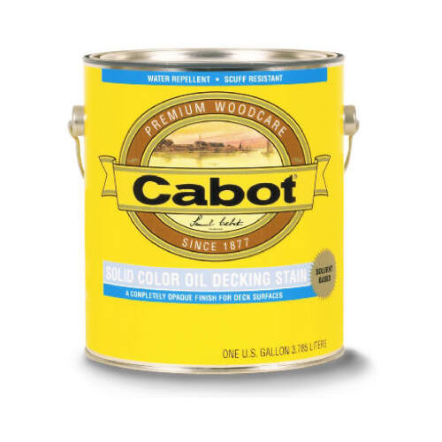 Cabot 140.0007606.007-XCP4 140.000.007 Decking Stain, Opaque, Neutral Base, Liquid, 1 gal - pack of 4
