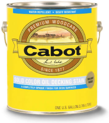 Cabot 140.0007607.007 140.000.007 Decking Stain, Opaque, Deep Base, Liquid, 1 gal