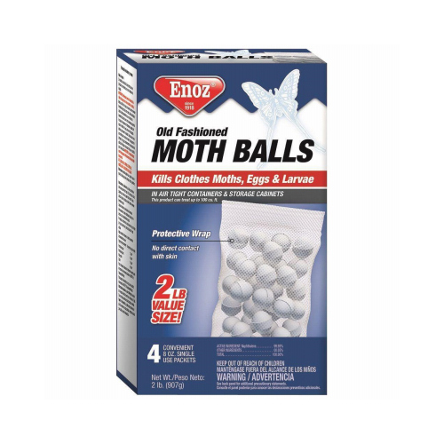 Moth Ball, 32 oz Box, Tablet - pack of 4