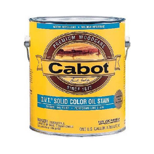 CABOT/VALSPAR CORP 6707-07-XCP4 O.V.T. Solid-Color Oil Stain, Deep Tint Base, 1-Gallon - pack of 4