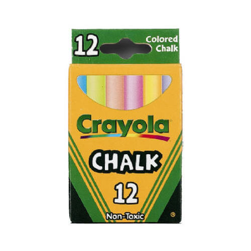 Chalk Nontoxic Assorted Color Assorted Color - pack of 6