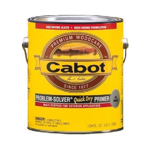 Cabot 140.0008516.007-XCP4 Problem-Solver 140.000.007 Exterior Primer, Flat, Neutral, 1 gal - pack of 4