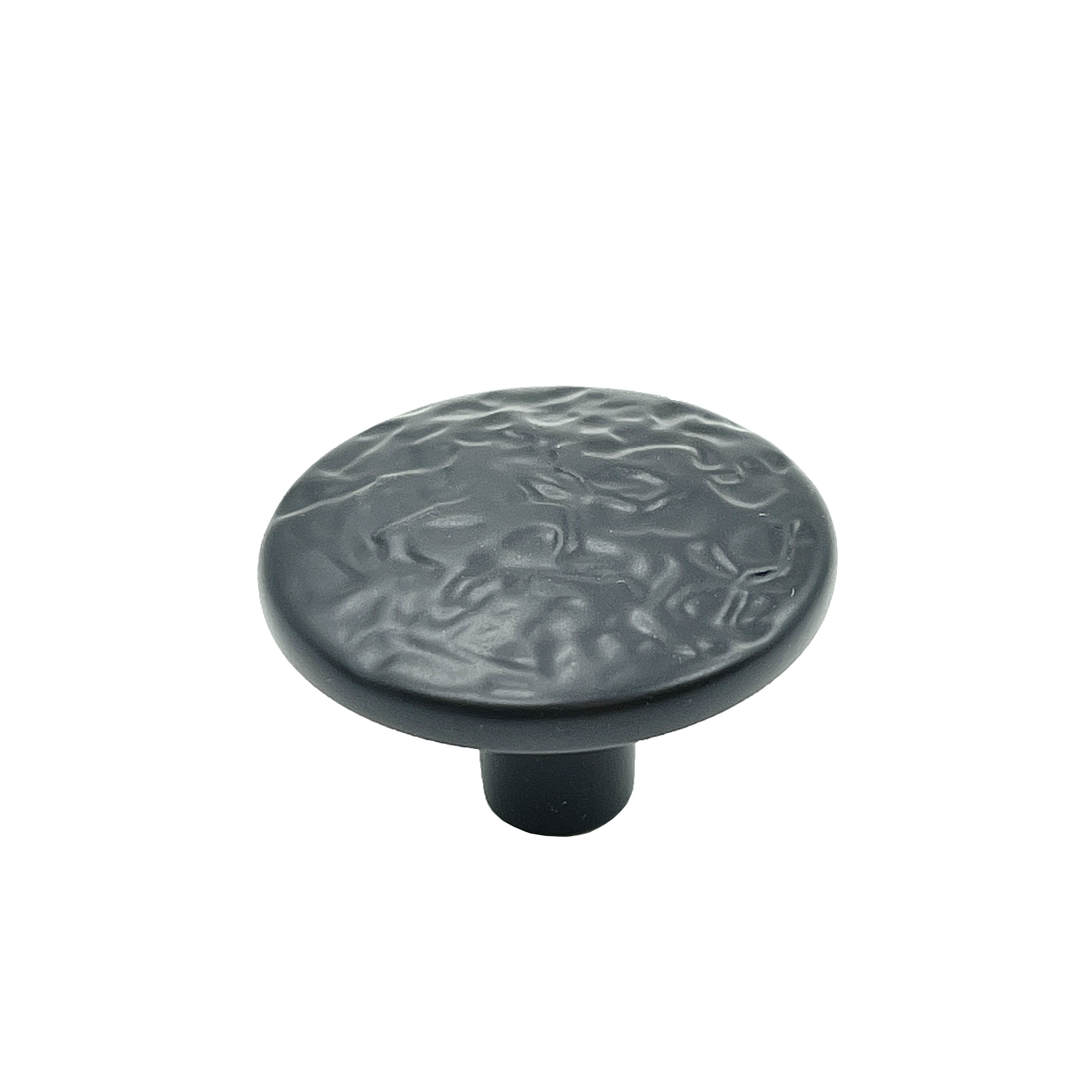 Amerock BP3403CB 1-1/4" (32 mm) Diameter Allison Value Cabinet Knob Colonial Black Finish