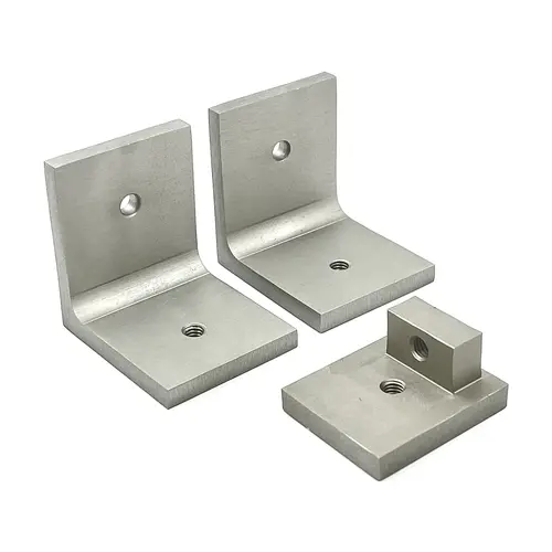 Brushed Nickel 90 degree Return Bracket for Cabo Series