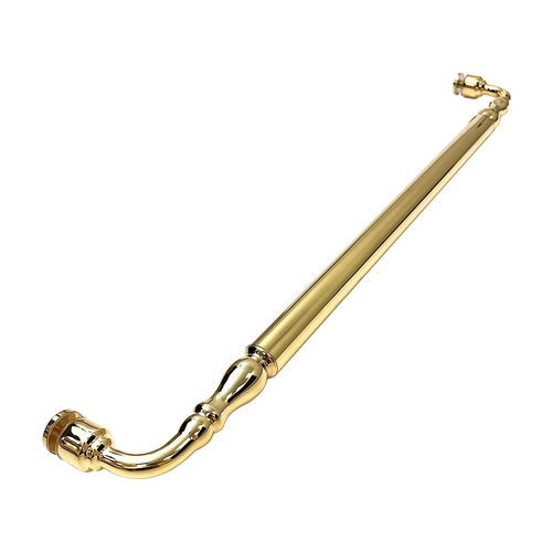 Brixwell TBT-24SM-GP 24 Inches Center To Center Traditional Series Victorian Style Towel Bar Single Mount 24K Gold