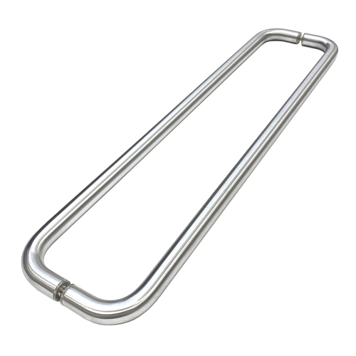22 Inches Center To Center Standard Tubular Shower Towel Bar Back to Back Mount Without Washers Satin-Chrome
