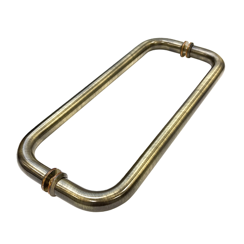 12 Inches Center To Center Standard Tubular Shower Towel Bar Back to Back Mount Without Washers Antique Brass