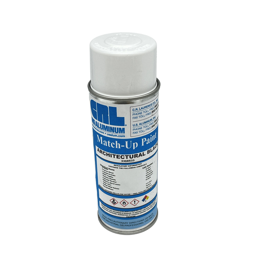 CRL 3368533 Architectural Black AlumaColor Metal Extrusion Touch Up Paint for Coated Aluminum