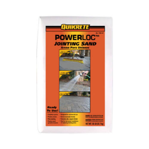 Quikrete 1150-47 POWERLOC Jointing Sand, Solid, Tan, 50 lb Bag