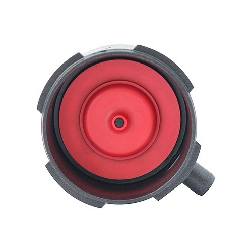 Korky R528 Replacement Cap, Plastic, Black/Red