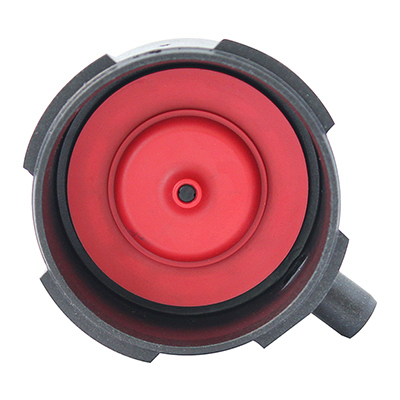 Korky R528 Replacement Cap, Plastic, Black/Red