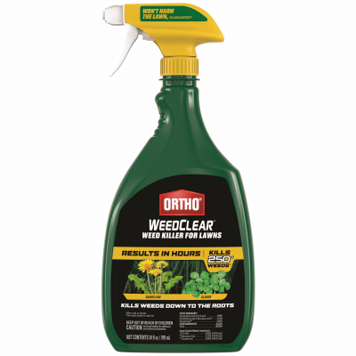 Ortho 0205710 WeedClear RTU Lawn Weed Killer, Liquid, Spray Application, 24 oz Bottle