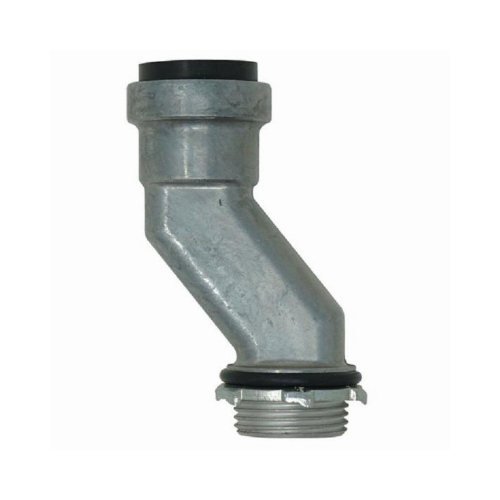 SIMPush Offset Conduit Connector, 1/2 in Push-In, 1.33 in OD, Metal
