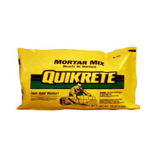 Quikrete 1102-10 Mortar Mix, Gray, Powder, 10 lb Bag