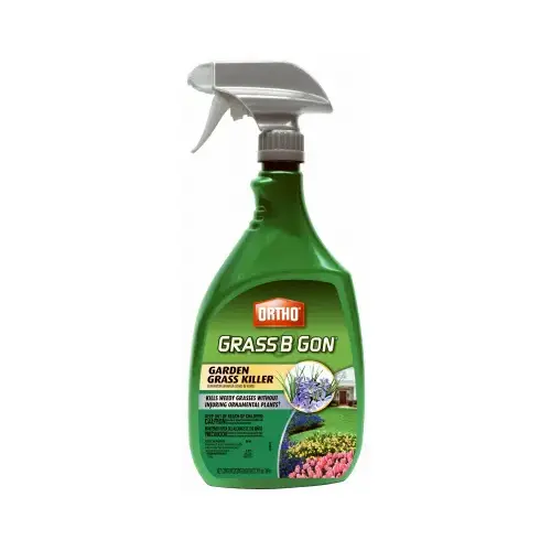 Ortho 0438580 Grass B Gon Garden Grass Killer, Liquid, Spray Application, 24 oz Bottle Clear Amber