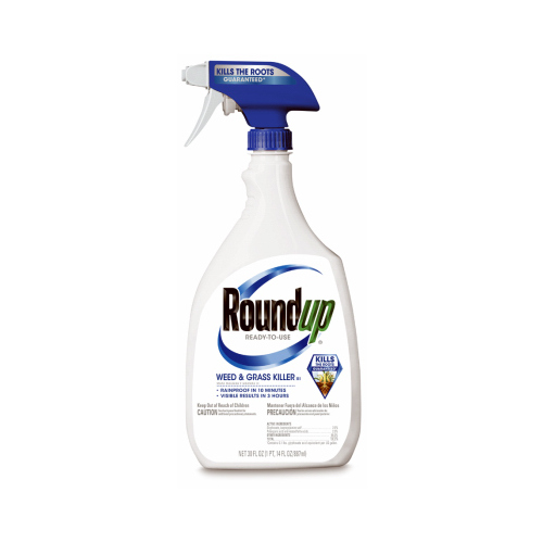 Weed and Grass Killer, Liquid, Trigger Spray Application, 30 oz Bottle Hazy