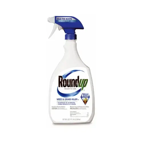 Weed and Grass Killer, Liquid, Trigger Spray Application, 30 oz Bottle Hazy