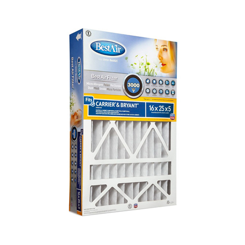 Air Filter 16" W X 25" H X 5" D 13 MERV Pleated - pack of 2