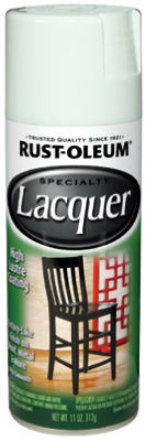 Rust-Oleum 1904830 SPECIALTY Lacquer Spray Paint, Gloss, Liquid, White, 11 oz, Aerosol Can