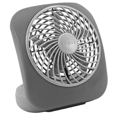 O2Cool FD05004 Personal Fan 6.29" H X 5" D 2 speed Gray