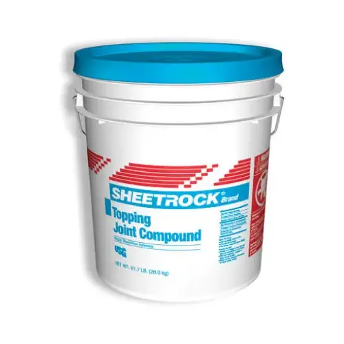 Sheetrock 380051 Topping Joint Compound, Ready Mix, 4.5 Gallon Pail Sand