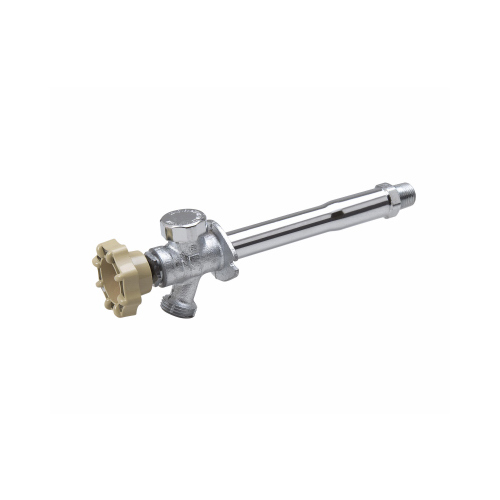 B&K 104-827HC Anti-Siphon Frost-Free Sillcock Valve, 1/2 x 3/4 in Connection, MPT x Hose, 125 psi Pressure, Brass Body Chrome