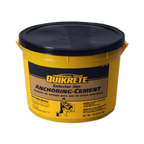 Quikrete 124511 Anchoring Cement, Granular, Brown/Gray, 10 lb Pail