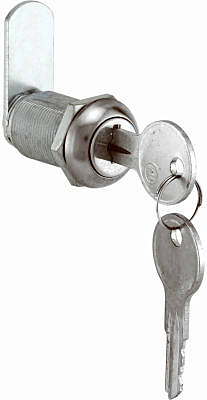 Prime-Line CCEP 9945KA Cabinet/Drawer Lock Chrome Silver Stainless Steel Chrome