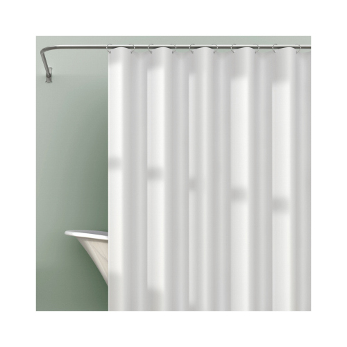 Zenna Home LPRHWWL Shower Curtain Liner 72" H X 70" W White Solid PEVA White