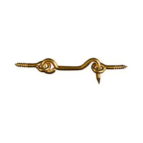 V2001 2" Hook & Eye Solid Brass Finish - pack of 10