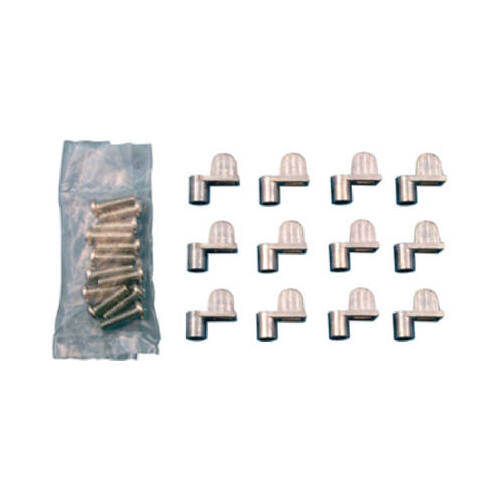 Window Screen Clip with Screw, Alloy, Zinc, Silver